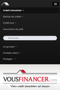 menu tactile vousfinancer.com