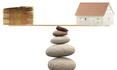 concept équilibre précaire prix immobilier